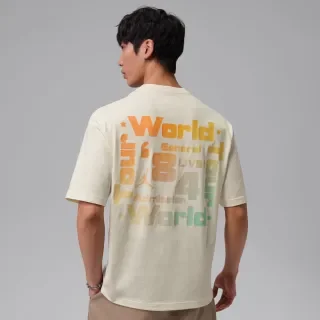 【NIKE 耐吉】短袖上衣 男 AS M J BRK FEST SS CREW 喬丹 運動 休閒 T恤 米白 (IF3156110)