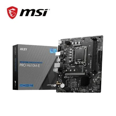 微星 PRO H610M-E DDR5 主機板+Intel i5-12400F【6核/12緒】