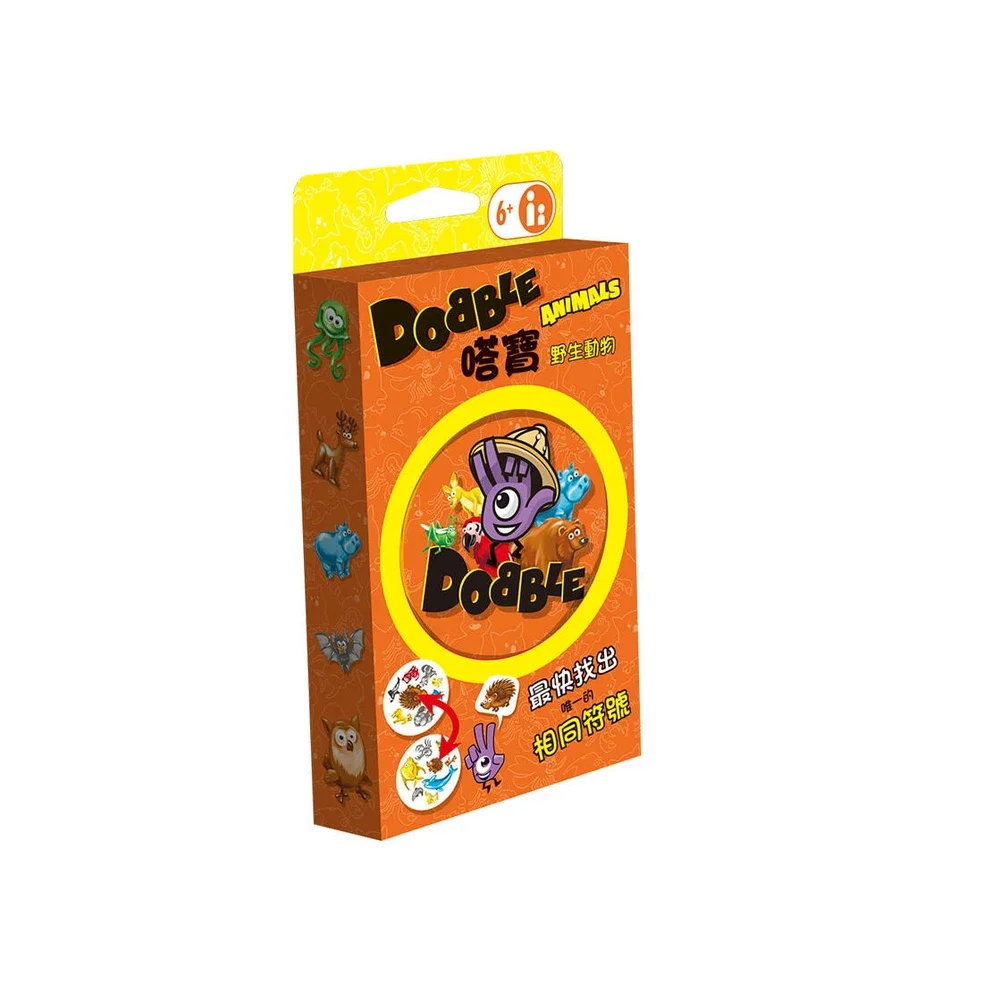 嗒寶 動物篇 環保包 Dobble Animals 繁體中文版 高雄龐奇桌遊