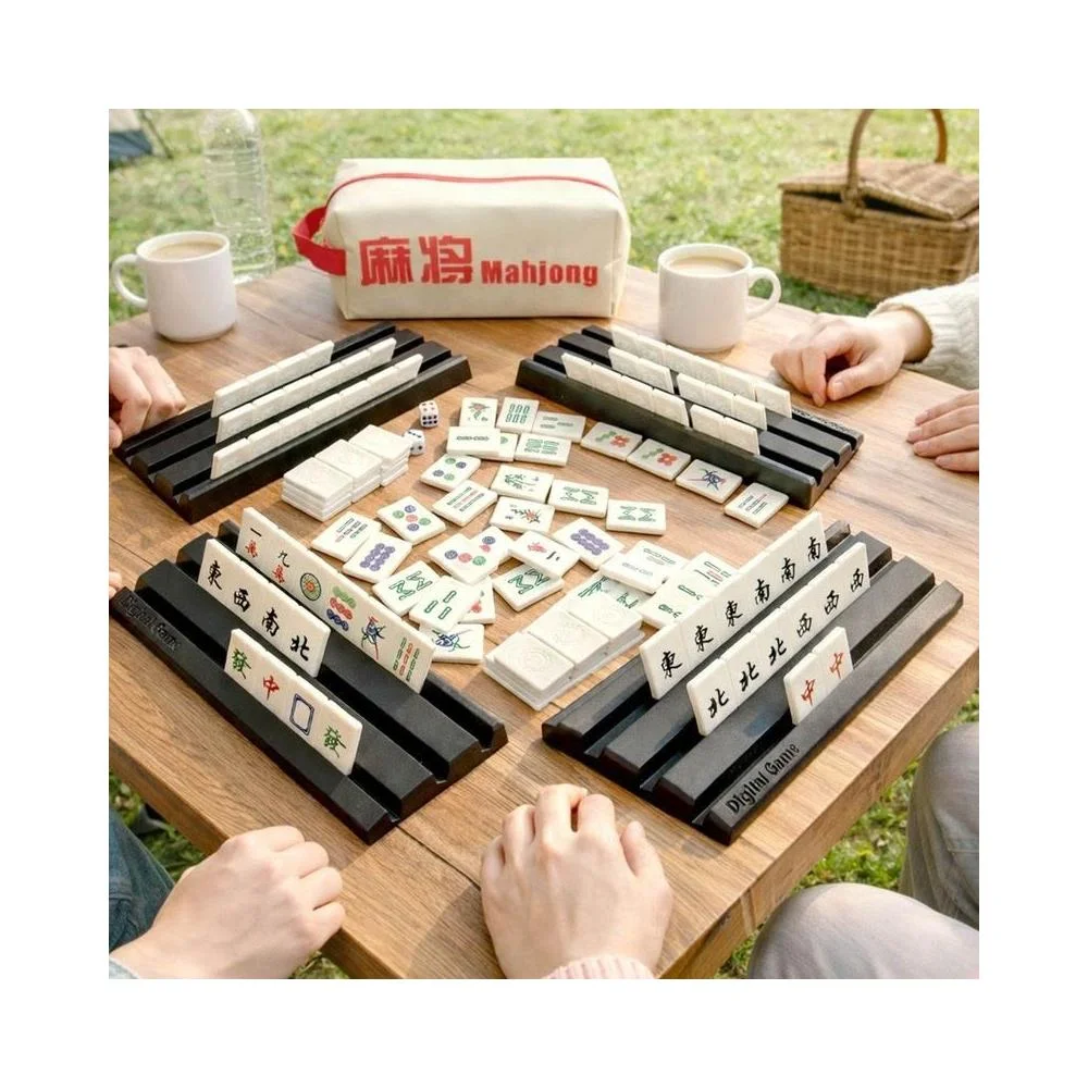 免運#家用麻將卡通可愛手搓麻將國潮創意禮品40/42/44號定製 手搓麻將 卡通麻將 卡通麻將手搓牌