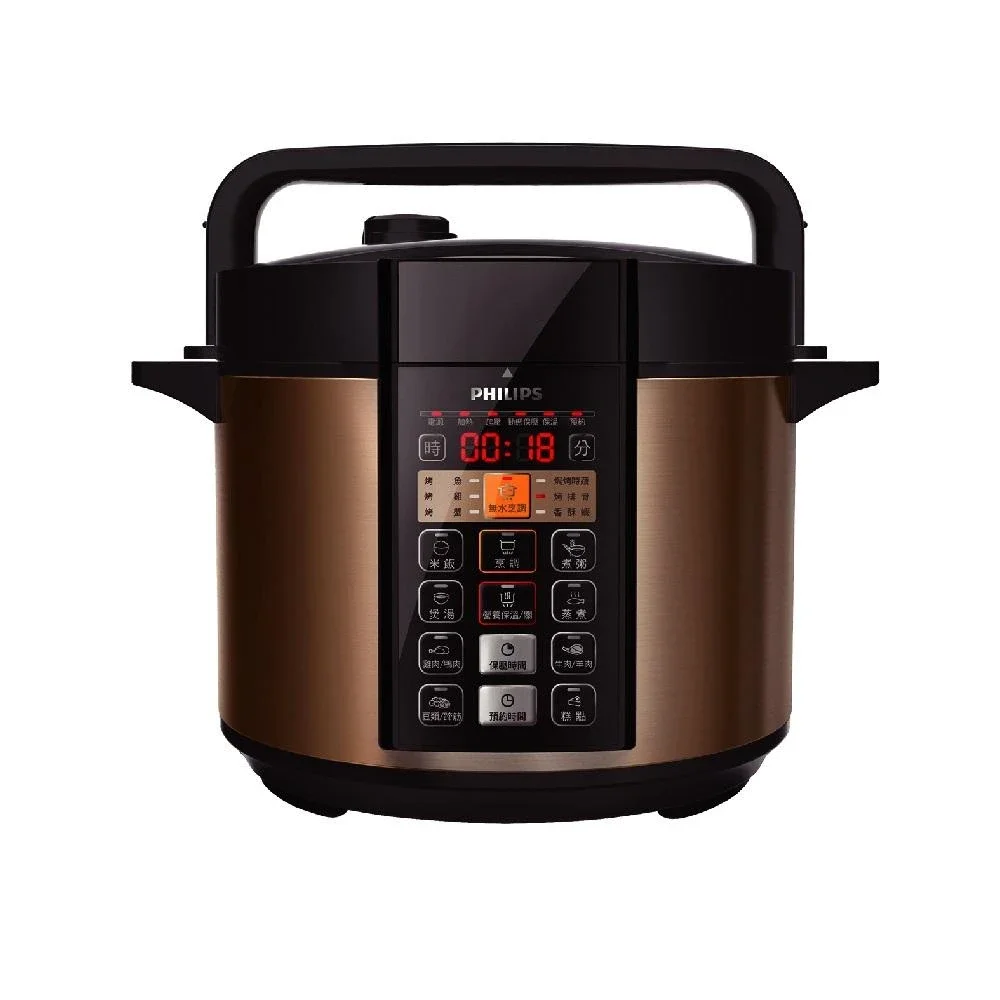 【PHILIPS 飛利浦廚房家電】(福利品)飛利浦智慧萬用鍋 香檳金 HD2136